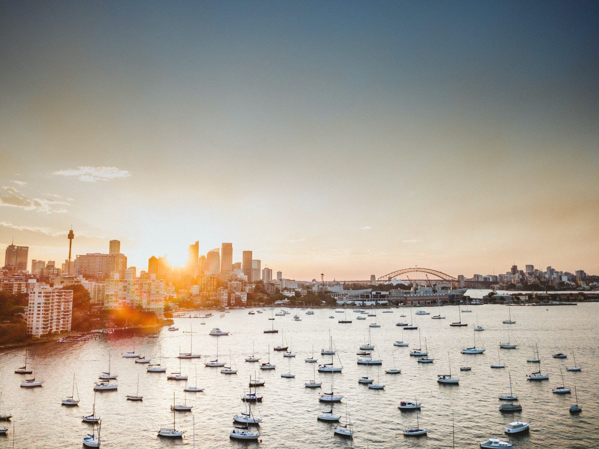 josh withers Sydney Harbour unsplash scaled