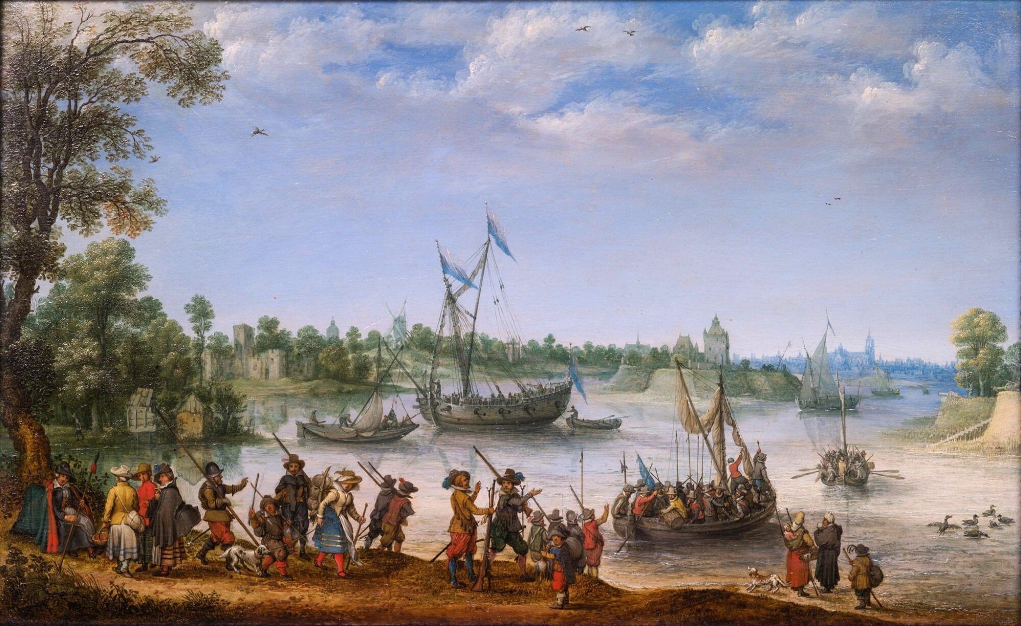 Departure of Mayflower Pilgrims from Delftshaven Adam Willaerts scaled