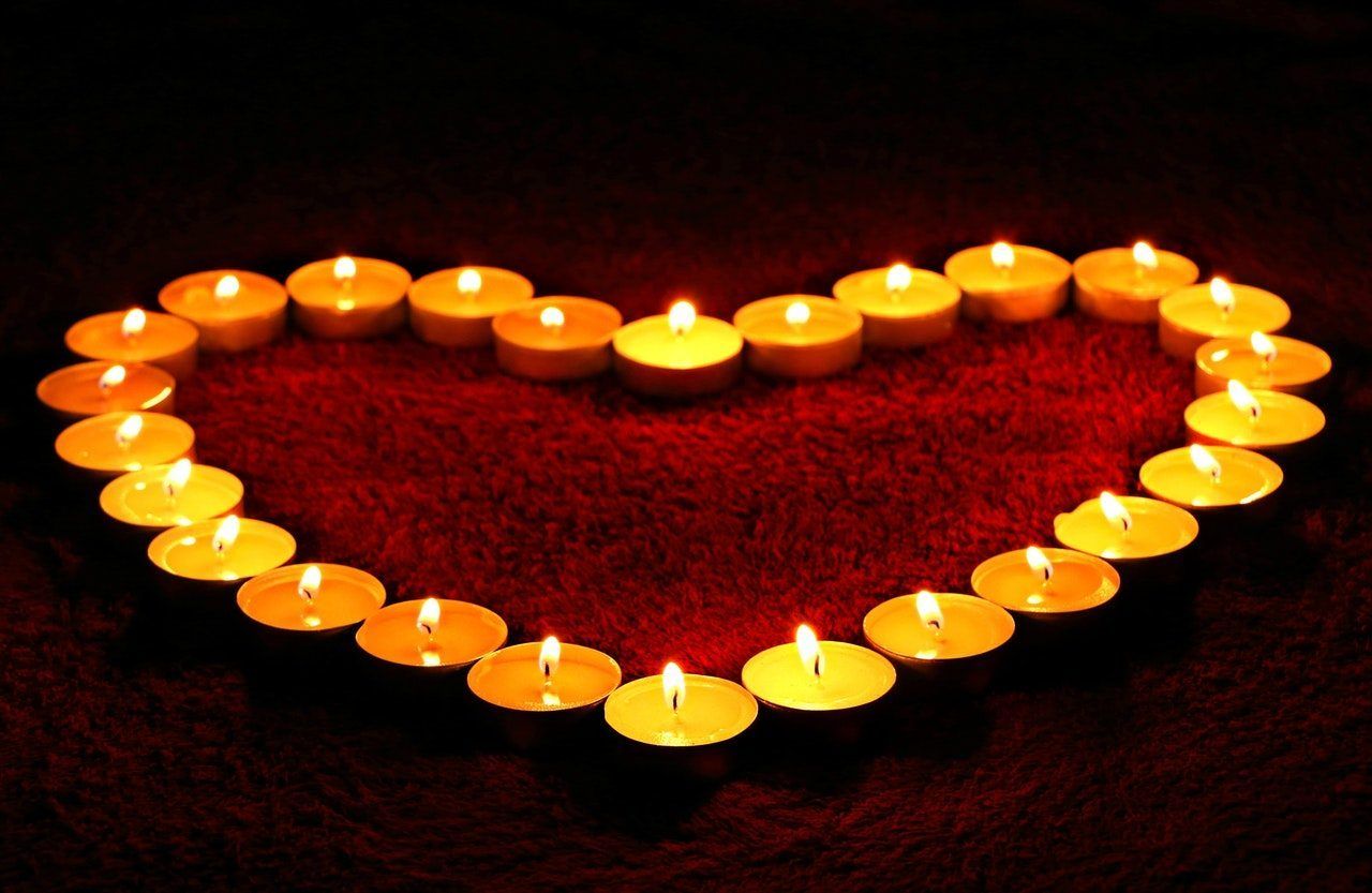 pexels pixabay candles heart
