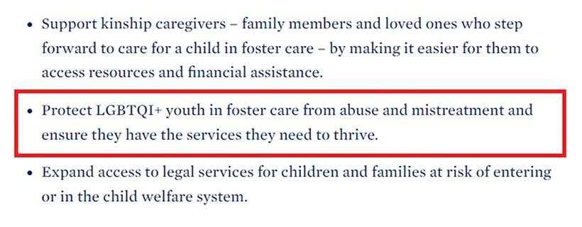 Biden LGBTQ+ adoption or foster-parenting