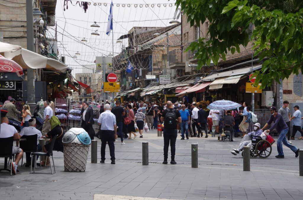 Jerusalem – entry to one of the markets