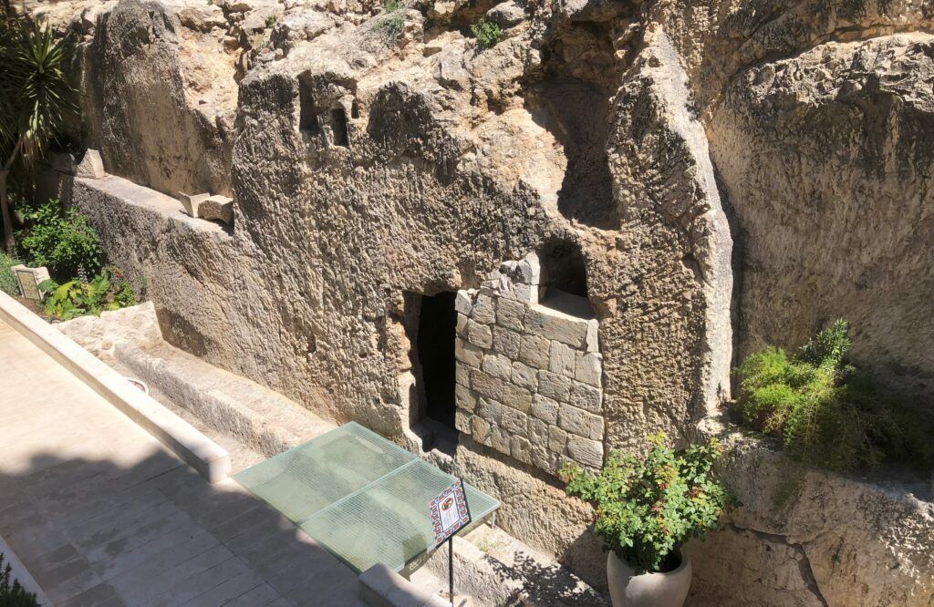 The Garden Tomb, a Muslim neighbourhood, north of the Damascus Gate