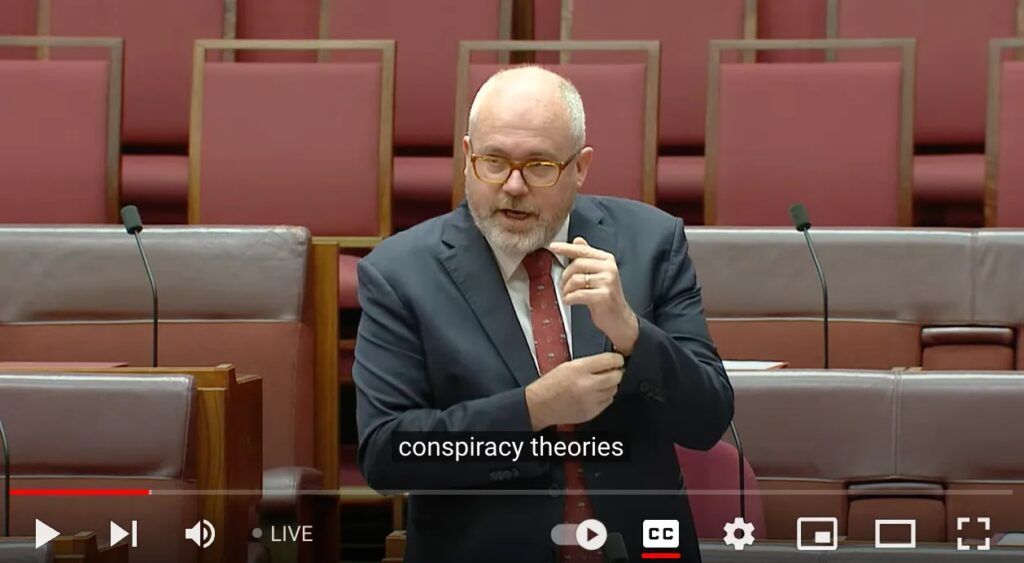 Sen Ayres against covid inquiry