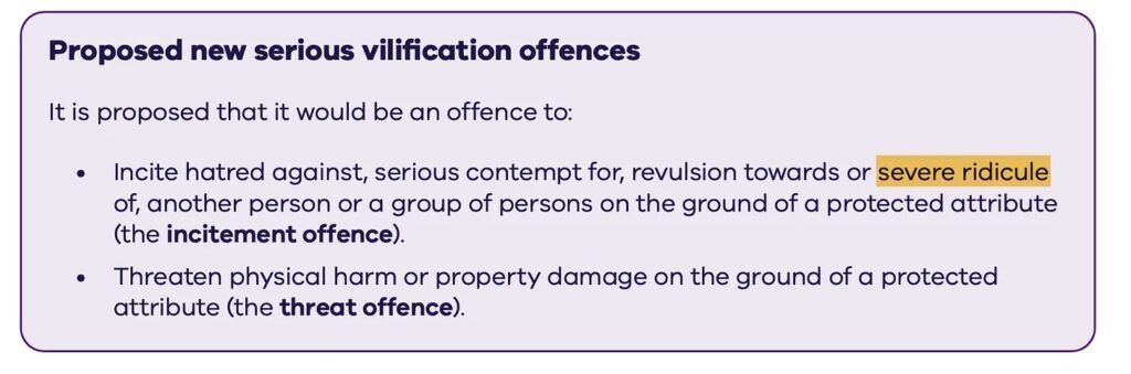 vilifications offences Vic