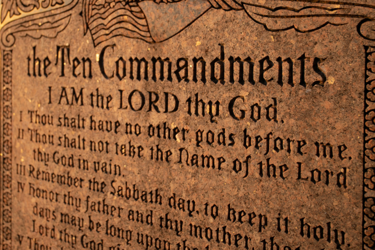 10 Commandments Monument Texas