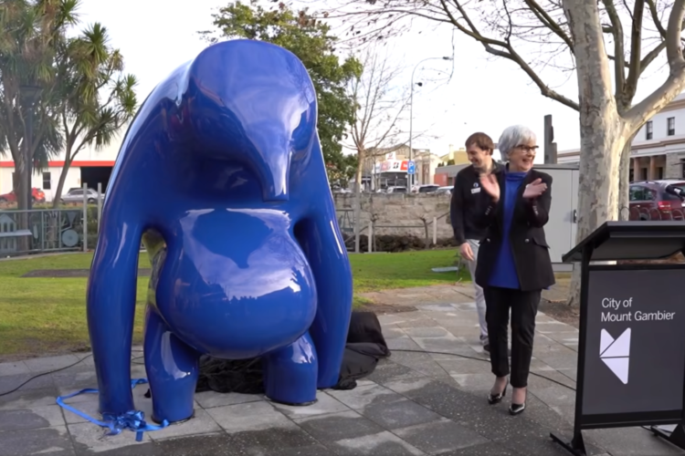 Art Blue Blob Mt Gambier