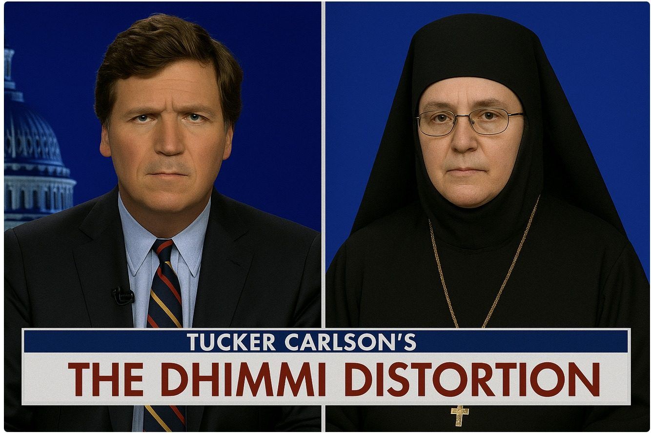 Tucker Carlson and Mother Agapia