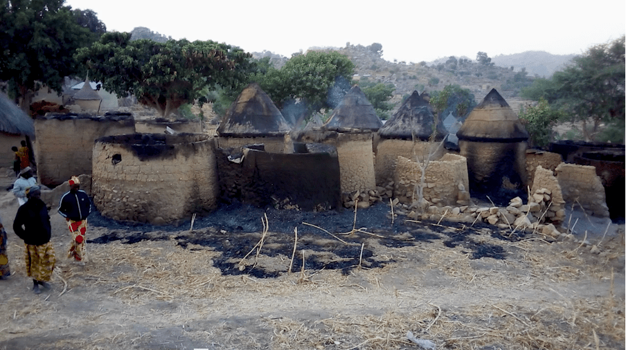 Burnt village, Cameroon