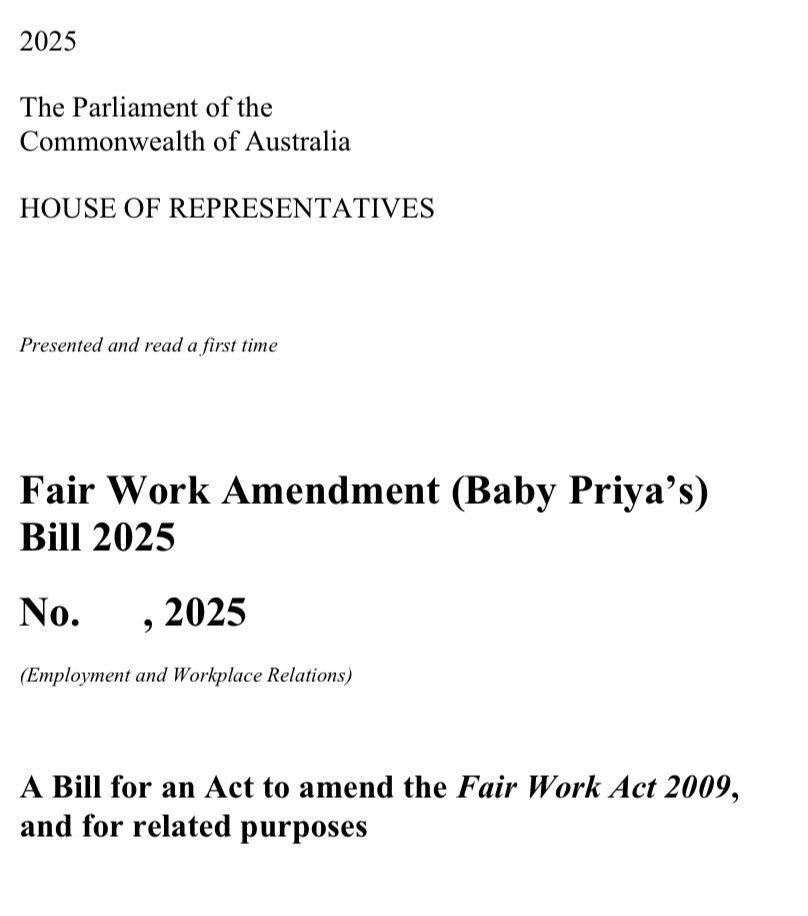 Baby Priya bill
