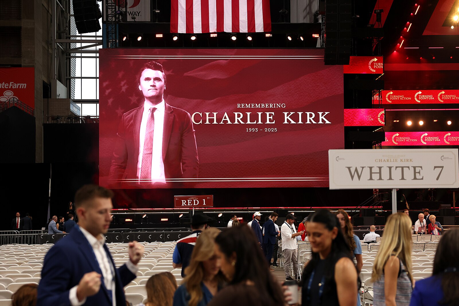 memorial for Charlie Kirk killed by Tyler Robinson
