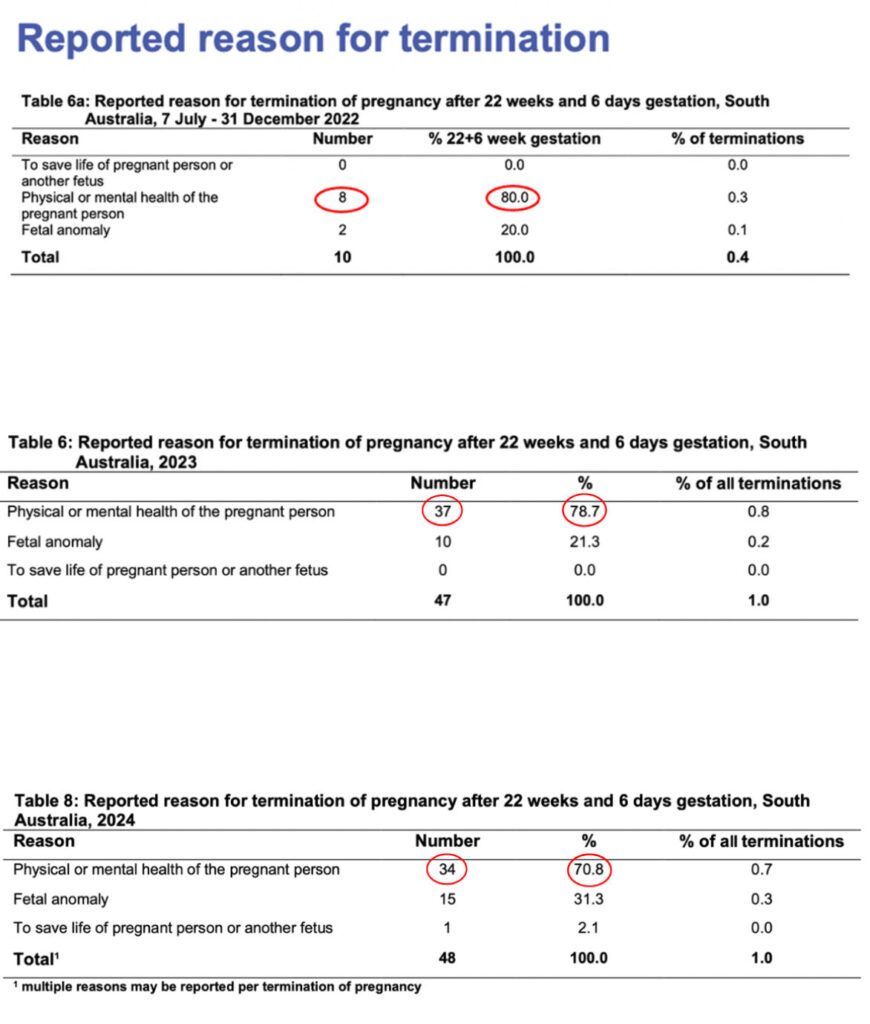 SA Health Data Abortion