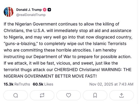 Trump Nigeria USA
