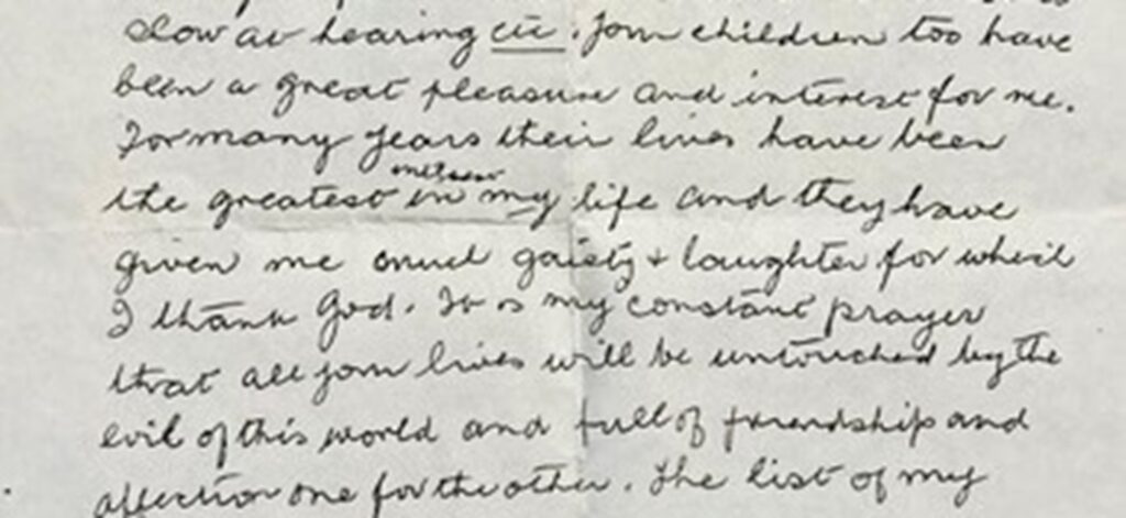 Gran West letter