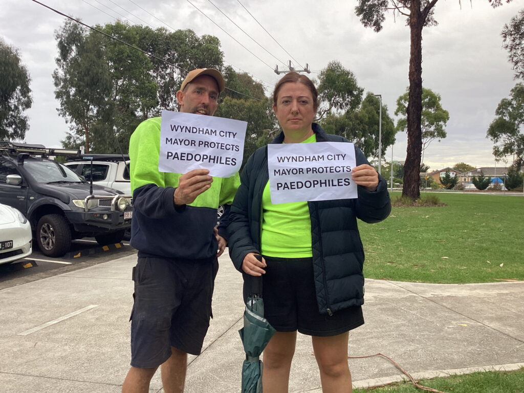 Emma O'Brien and Matt Nolton believe the decaying of Judeo-Christian values among our elected representatives is filtering down to our education system. Picture: Josh Spasaro.