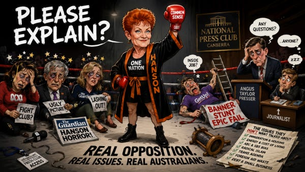 Pauline Hanson Press Club Nation First