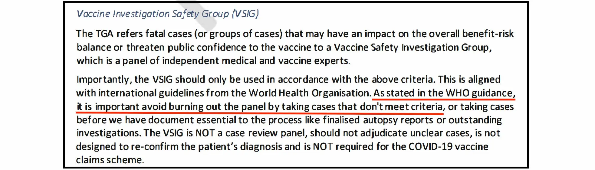 WHO Guidelines Vaccine