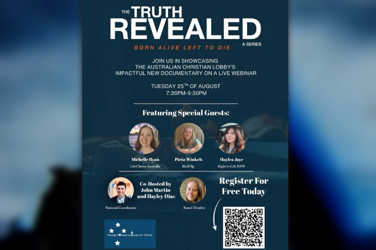“Born Alive Left to Die”: Young Conservatives for Christ Lead Pro-Life Pushback with August Webinar