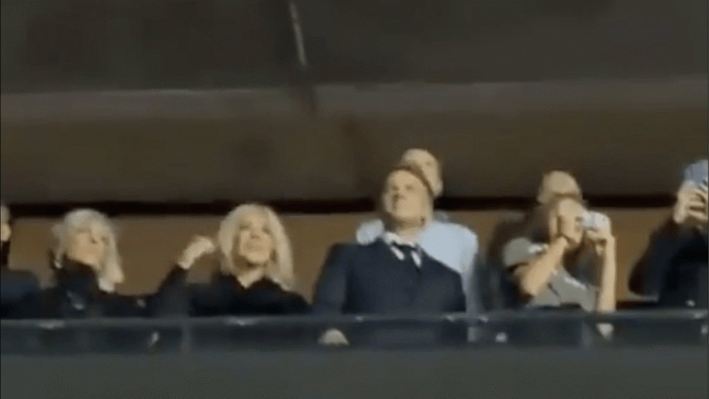 Macrons at Dion concert