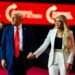Erika Kirk and Donald Trump at Charlie Kirk memorial